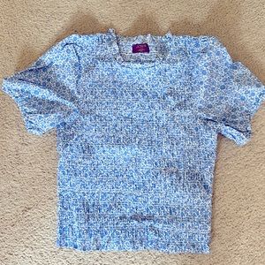 J Crew Puff Sleeve Smocked top